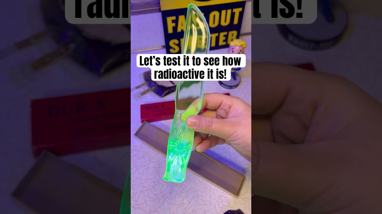 HOW RADIOACTIVE IS THIS URANIUM GLASS KNIFE??