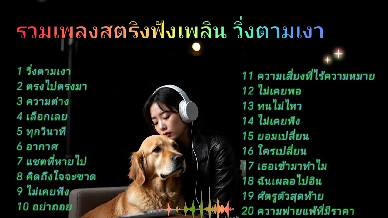 รวมเพลงสตริงฟังเพลิน วิ่งตามเงา #ฟังเพลง 