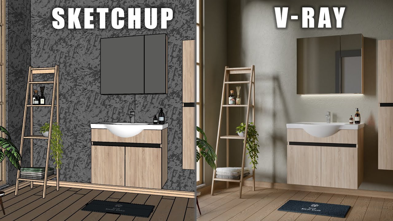 Sketchup for Vray - Bathroom Render