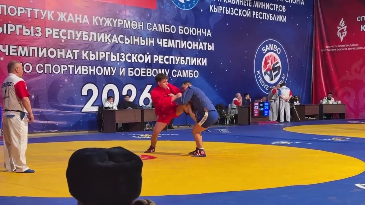 Чемпионат Кыргызстана по самбо. Мужчины, 79 кг. Никита Мазур 2 место.