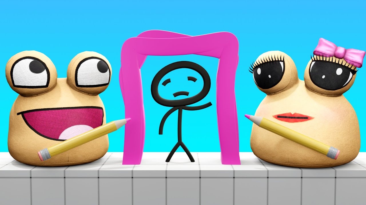 Prank Obby Gambar Pakai Kostum Pou!