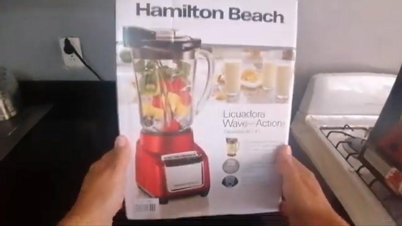 Unboxing y estreno de licuadora Roja Hamilton Beach modelo 53519W