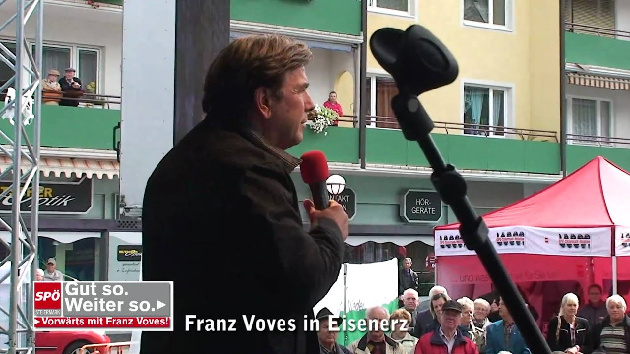 Franz Voves in Eisenerz