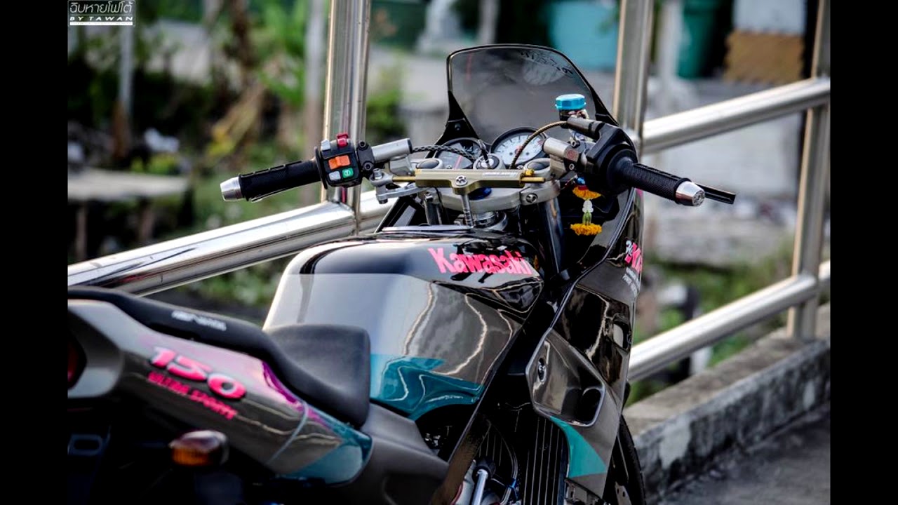kawasaki KR 150 สีดำ แต่งสวยๆ