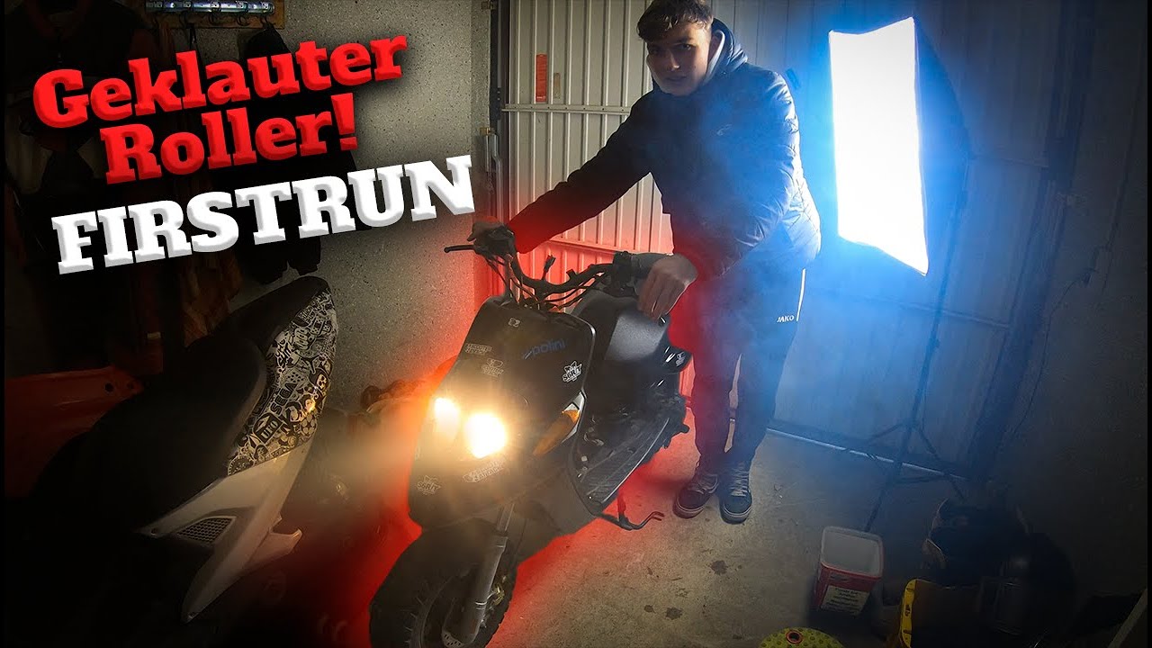 Firstrun bei GEKLAUTEM Roller! MBK Booster | @LuisBrygala