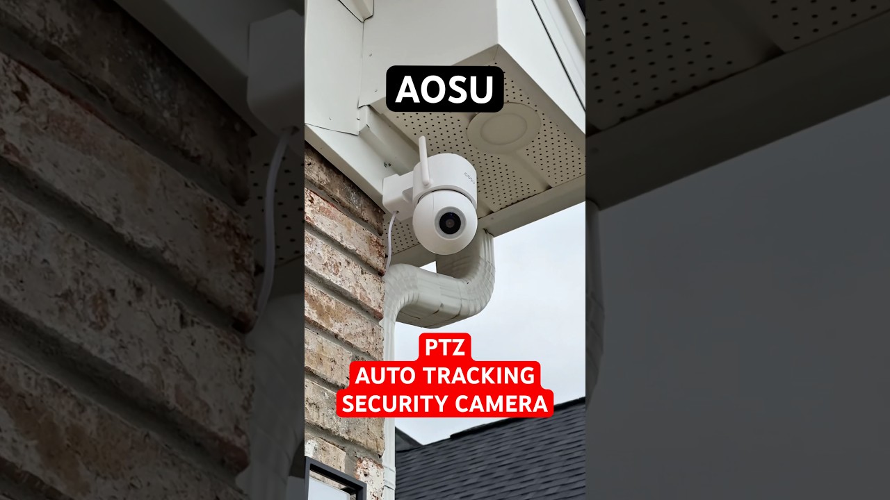 AOSU 3K 360&deg; Wired Outdoor Security Camera &ndash; AI Alerts, Auto-Tracking, No Monthly Fees!