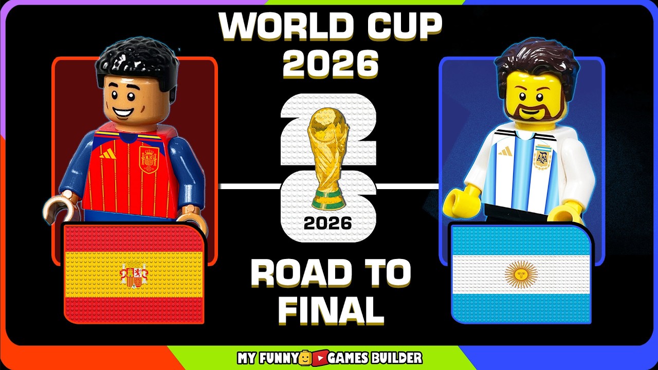 Путь к финалу Чемпионата мира 2026: Испания против Аргентины | Lego Футбол