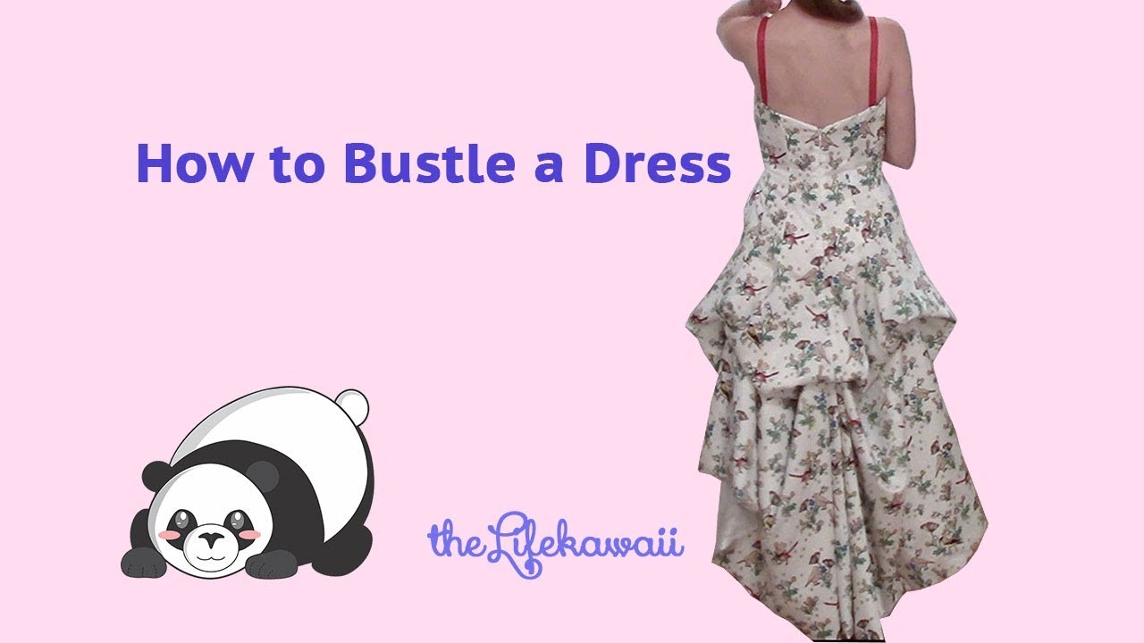 Sew Along McCalls 6701 Part 10 | Dress Bustle DIY | McCalls 6701