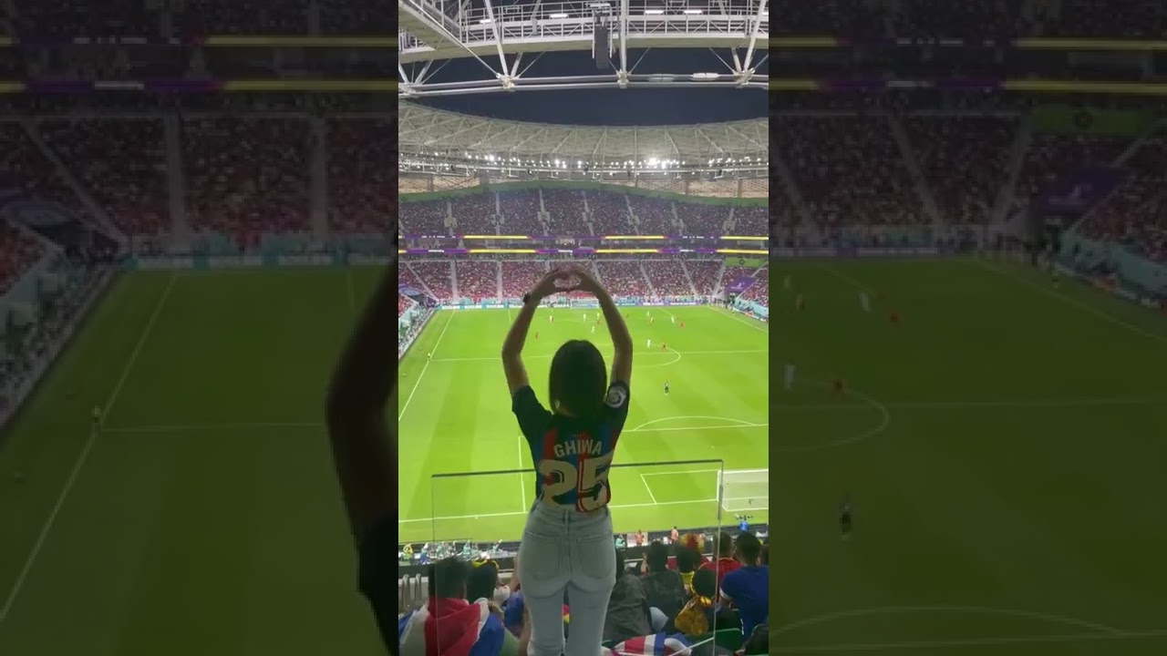 Supporter Spanyol Cantik Banget Gaes #shorts #worldcup2022 #spain #cantik #cewek