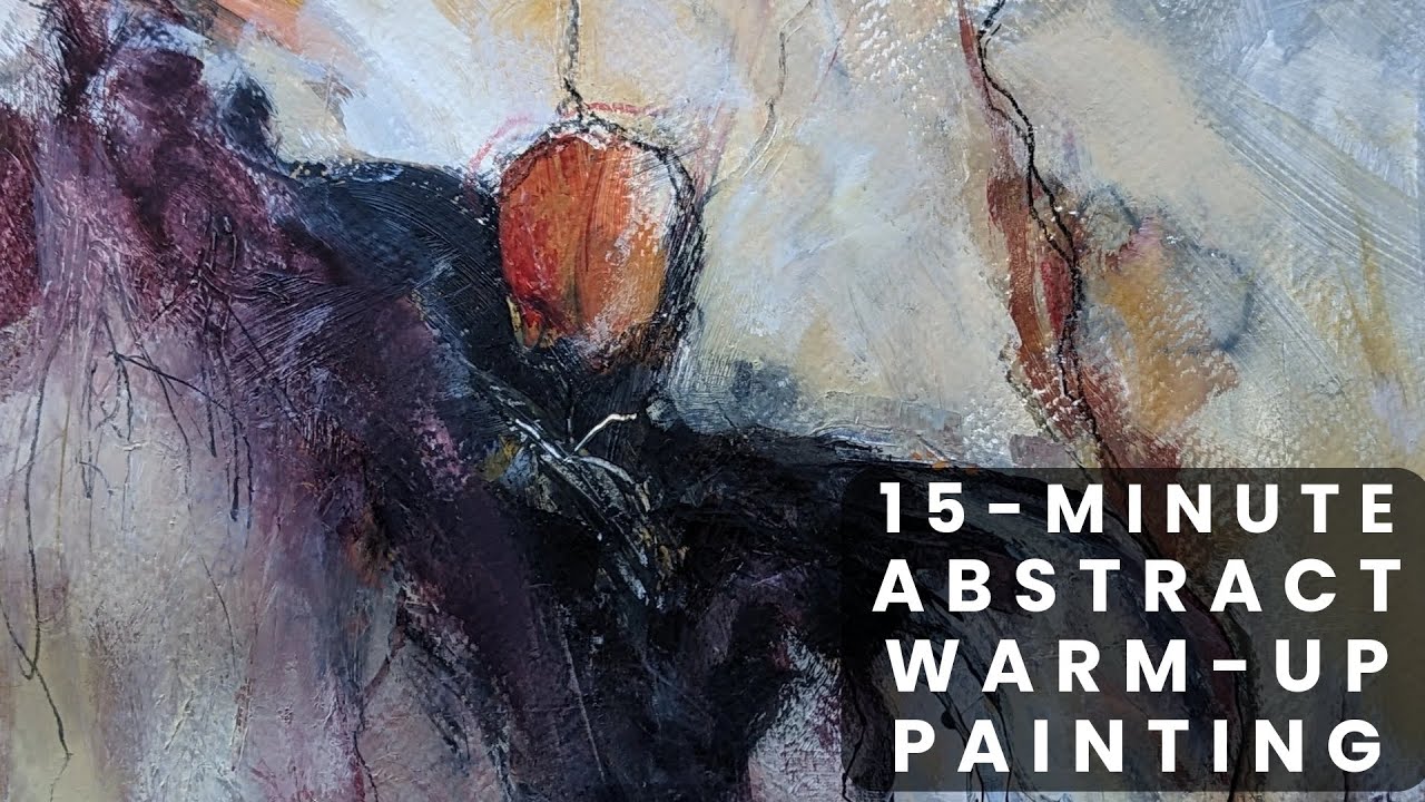 Reworking Abstract Painting Warm-ups | 15 Minute Time Limit | New Perspective on Stalled Paintings