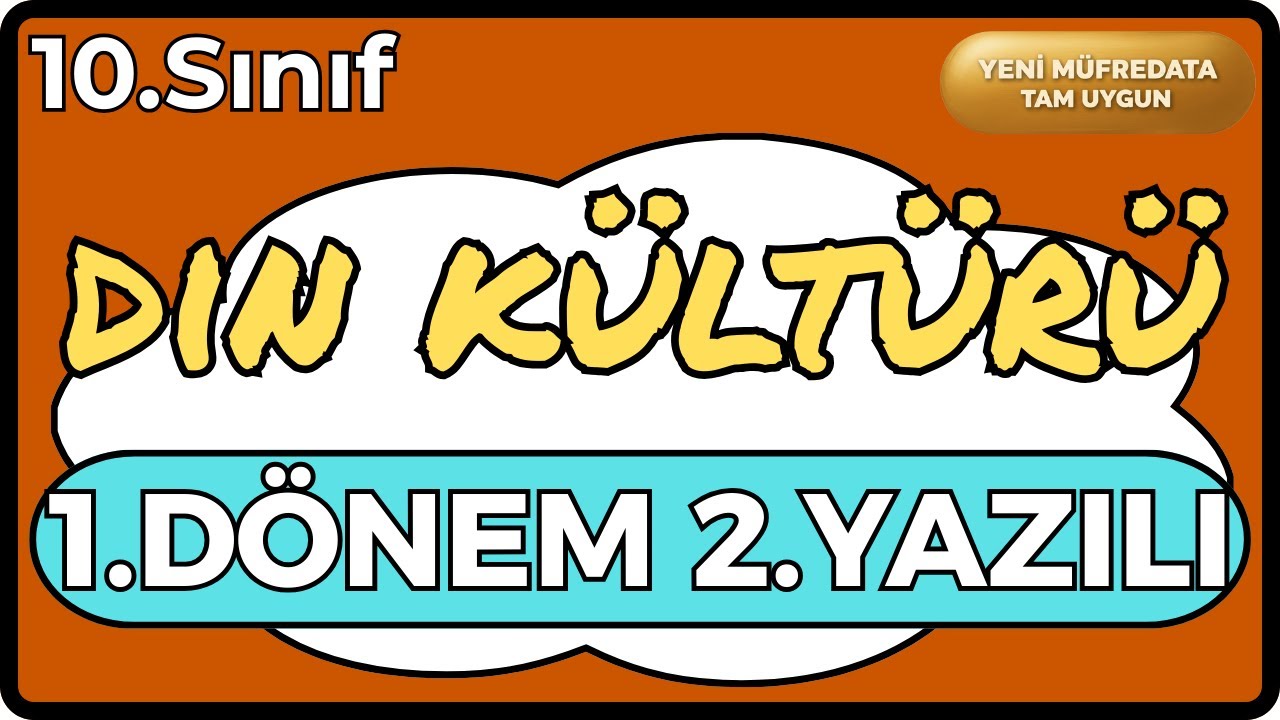 10 (Yeni) Din Kültürü 1.Dönem 2.Yazılı Cevapları