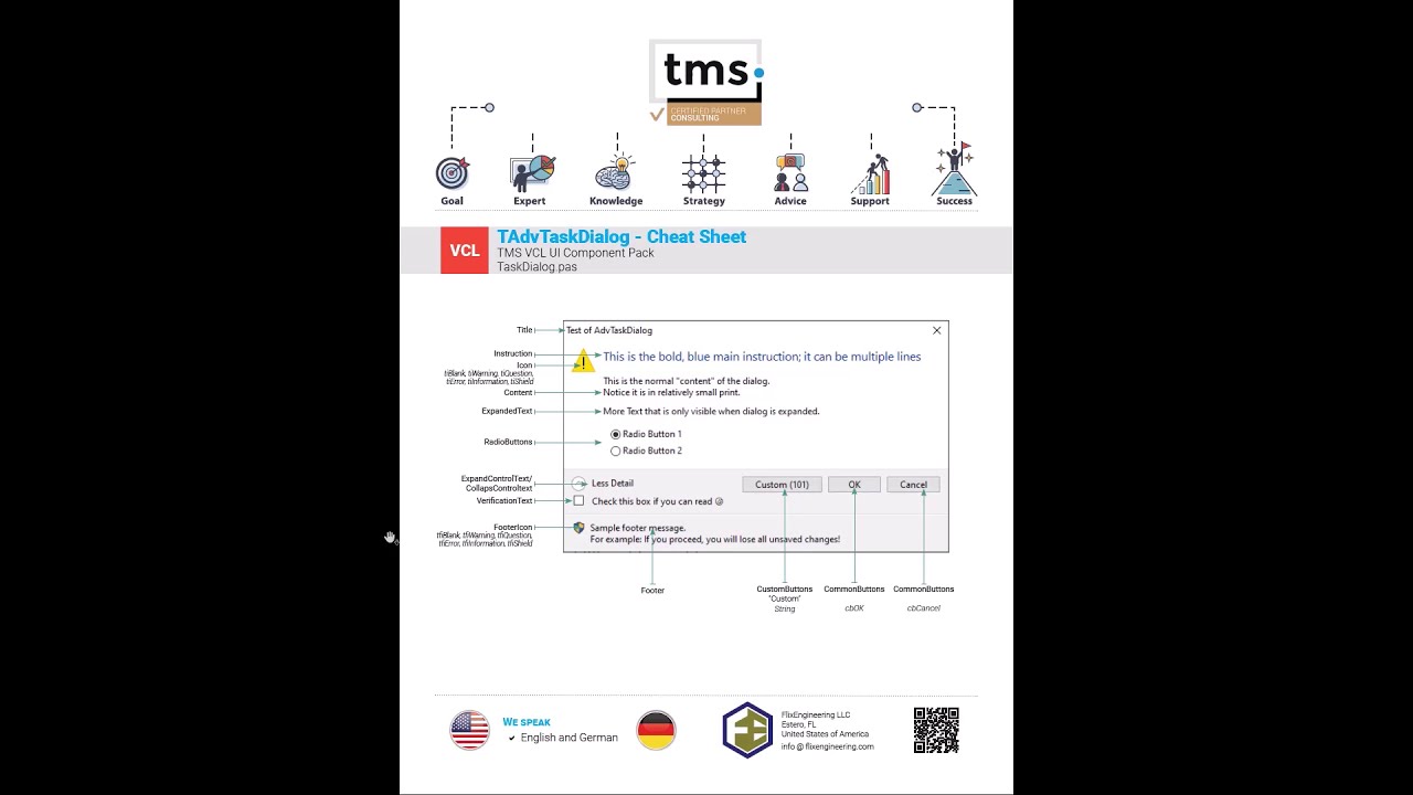 TMS VCL TaskDialog: examples and cheat sheet (3/7)