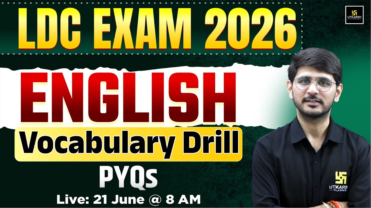 LDC 2026 | English Grammar Vocabulary Revision Class | PYQs & Exam-Oriented Questions | Naresh sir