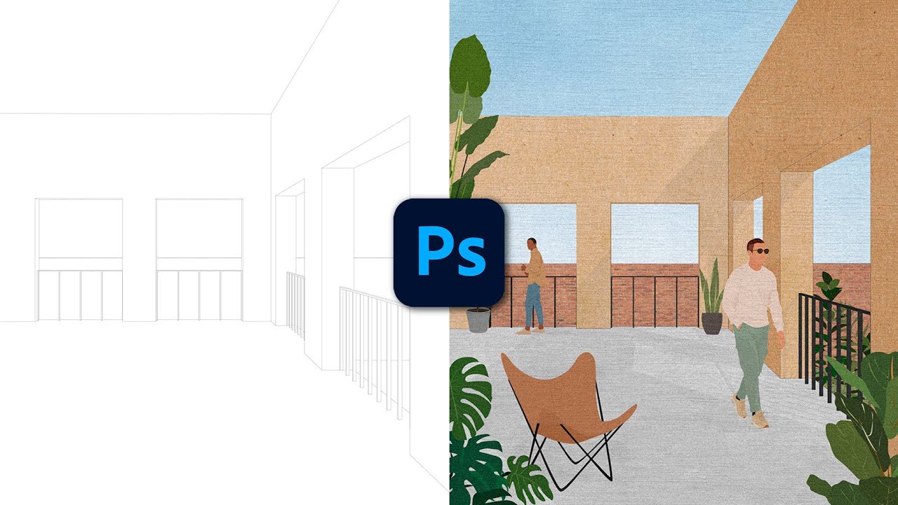 Collage Arquitectónico Interior en Photoshop: Crea atmósferas en menos de 10 minutos