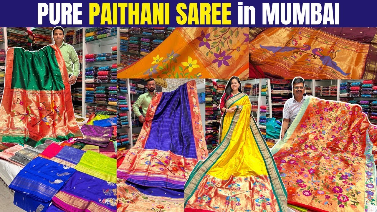 Pure PAITHANI SAREE in Mumbai | Original Yeola Paithani Saree with Price| Handloom Silk Saree |पैठणी