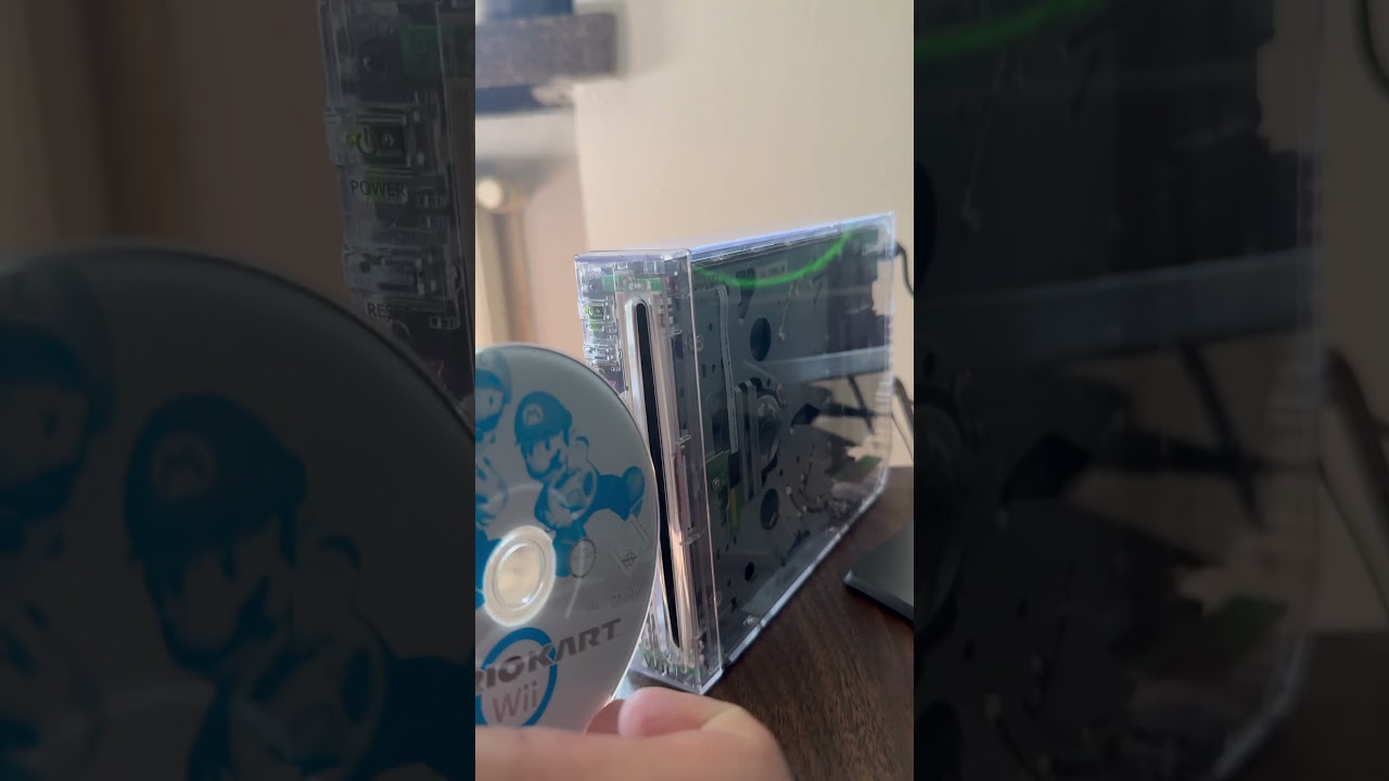 Nintendo Wii Clear Case Mod #nintendo #wii #gaming #mariokart #custom #videogamemods #consolemods