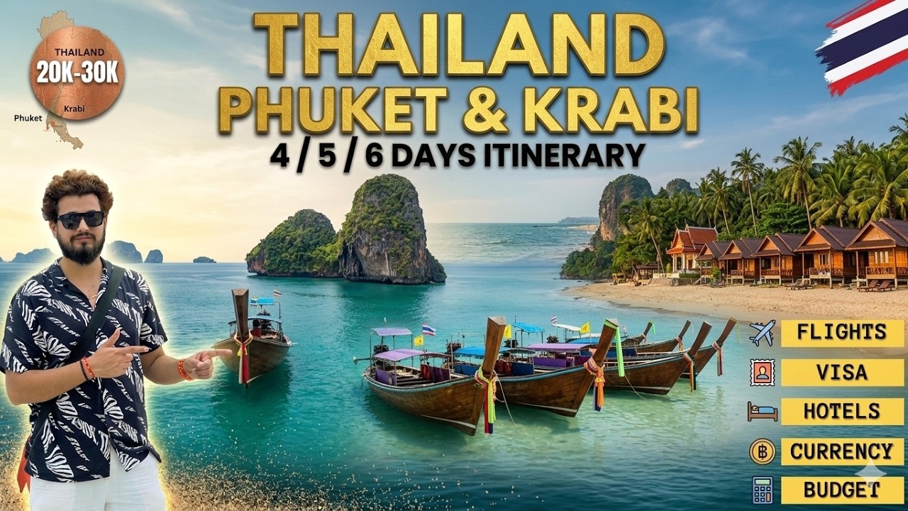 Phuket Krabi Travel Guide 2025  | Phi Phi Island | Complete Itinerary, Tdac, Tour & Tips from India