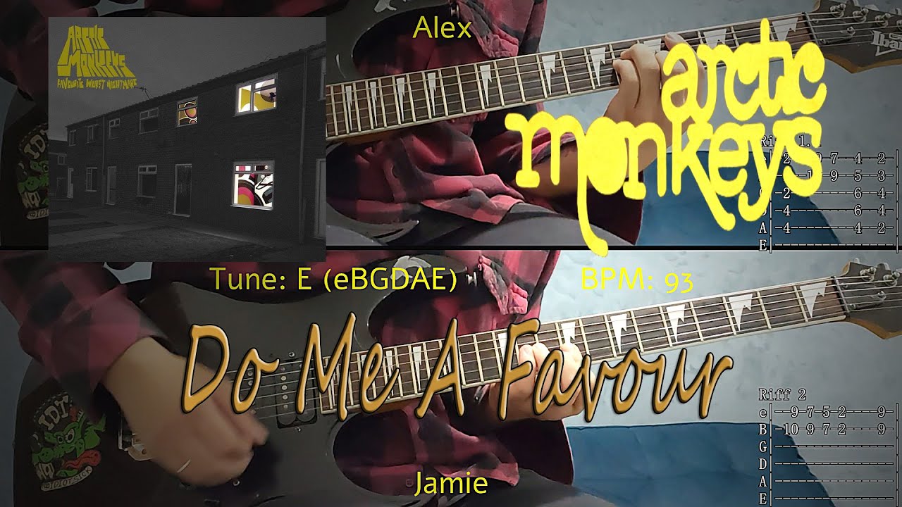 Do Me A Favour - Arctic Monkeys (Tab pdf Tutorial Cover)
