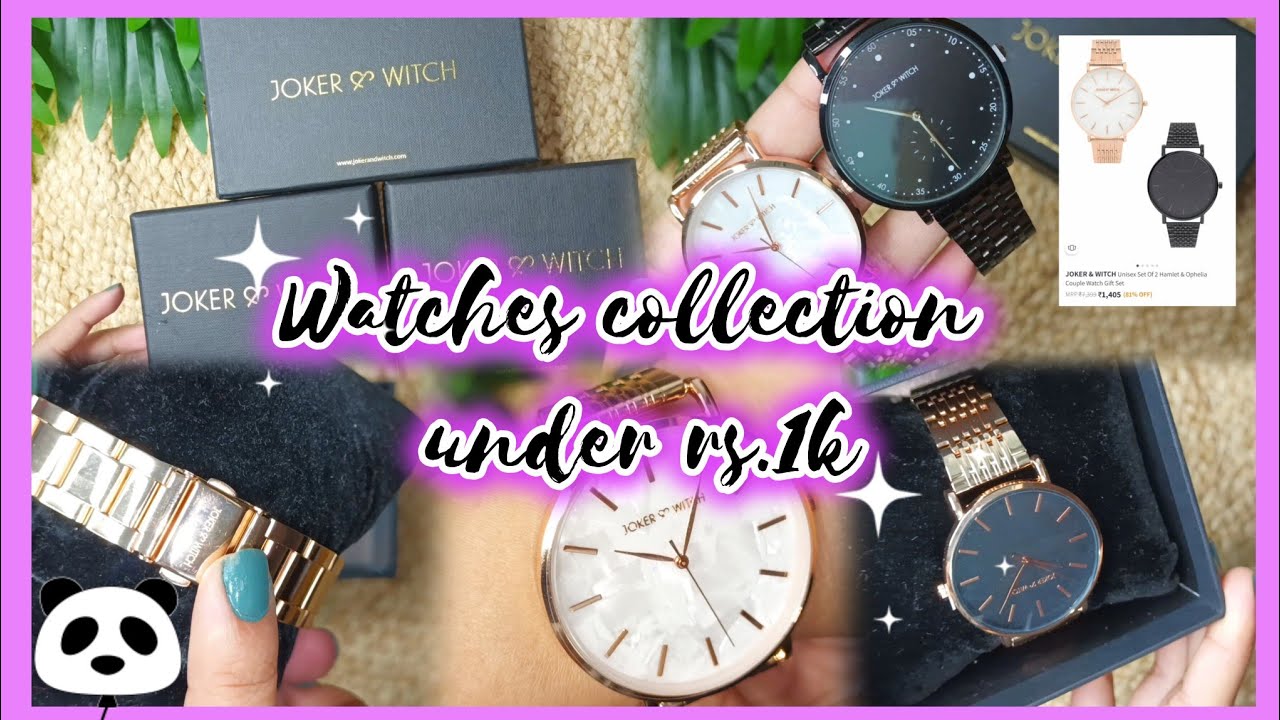 Joker and Witch Watch Review | Most Affordable BEST SELLING Women's Watch in India #women #watch #1k