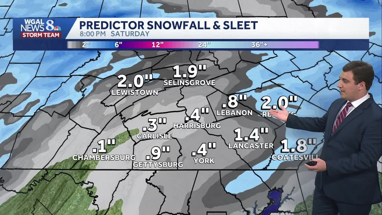 IMPACT: Chilly Friday; Light Snow Saturday AM In South Central Pennsylvania