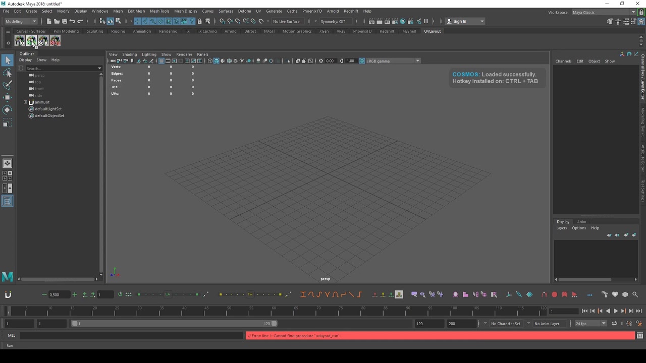 Интегрируем UVLayout в Maya