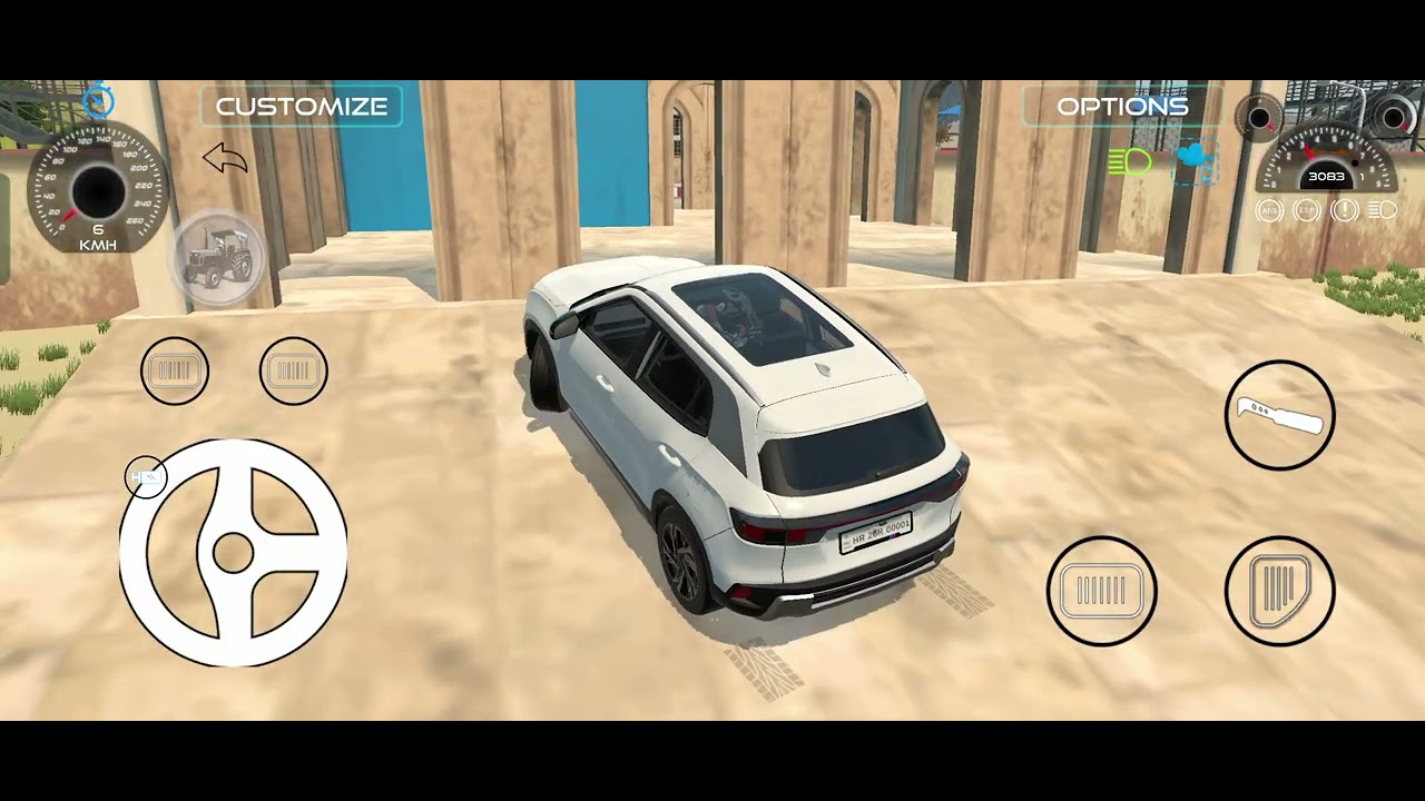 My new creta car Indian vehicle gaming 3D game 🎮