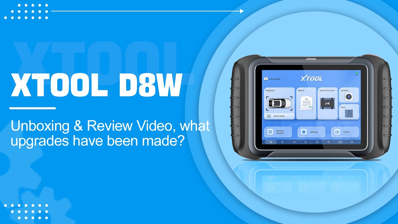 XTOOL D8W : Unboxing & Review Video