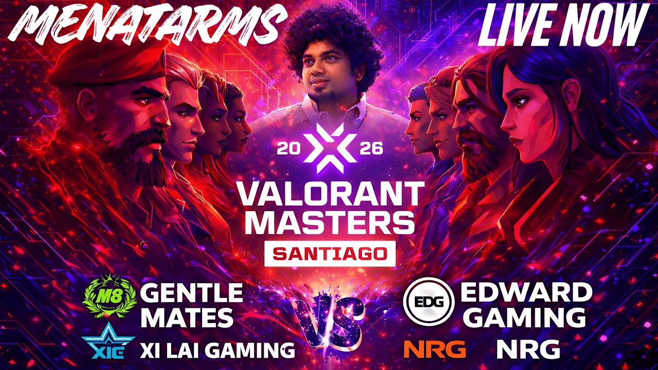 M8 vs. EDG | XLG VS NRG — VALORANT Masters Santiago — Swiss Stage #VctWatchParty