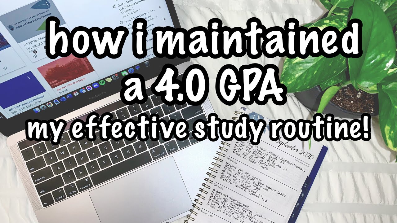 HOW I MAINTAINED A 4.0 GPA TAKING 6 COURSES | Effective Study Routine | maddy a