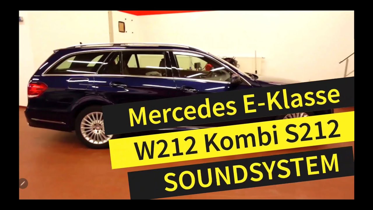Centerspeaker? Nicht mit uns! Mercedes Benz E-Klasse S212 Kombi W212 mit puristischer Anlage!