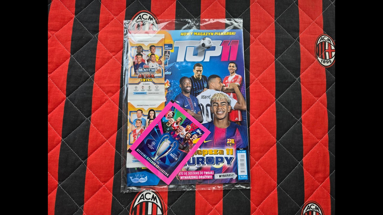 NOWOŚĆ!! GAZETA TOP 11 -  NOWA KOLEKCJA TOPPS MATCH ATTAX EXTRA 25/26 - OTWIERAM SASZETKI!!!