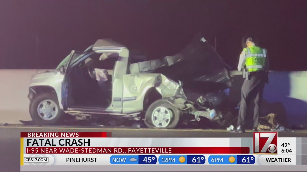 Fatal 4-car crash on I-95 North in Fayetteville: Officials