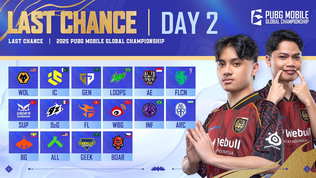 [ID] 2025 PMGC League | Last Chance | Day 2 | PUBG MOBILE Global Championship