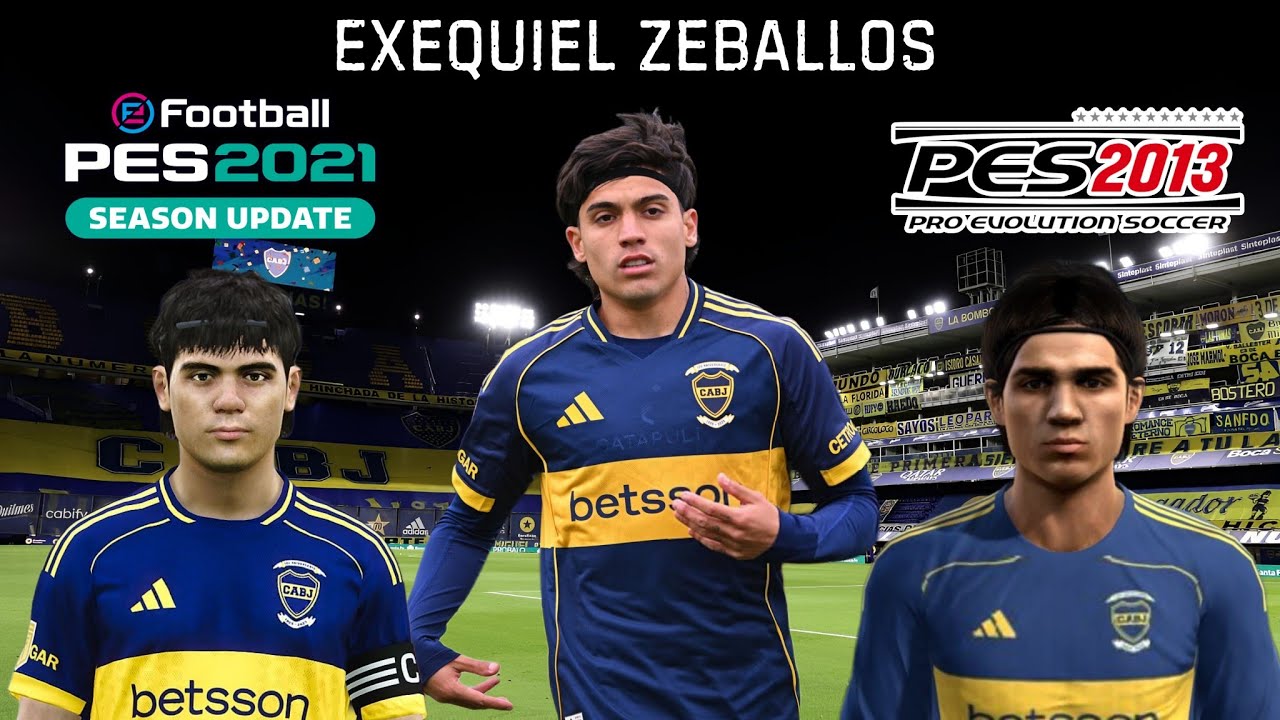 Crear a Exequiel Zeballos (Boca Juniors) en Pes 2013 y Pes 2021