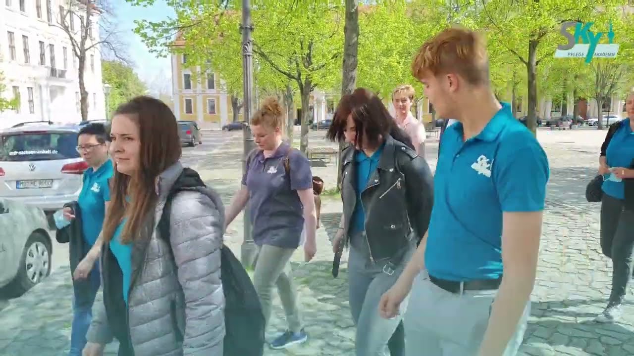 Sky Pflegeakademie Besuch beim Landtag Magdeburg