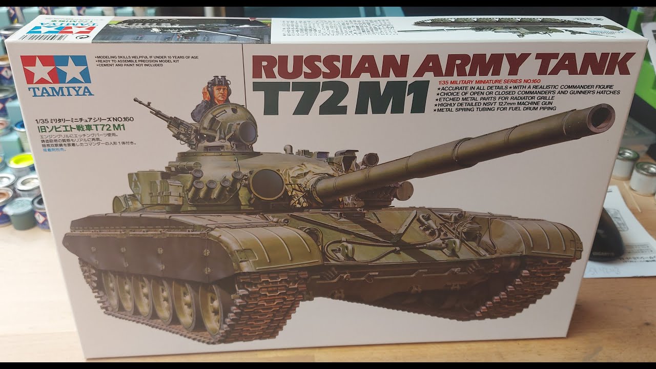 Tamiya 35160 1:35 Russian Army T72M1 Tank Photo build