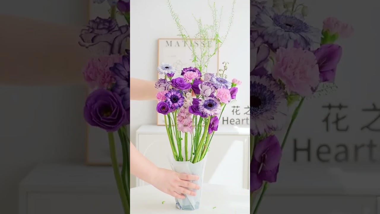 💜🌷🌸🌿  #flowerarrangement #floraldesign #diyflowers #makingbouquets #florist