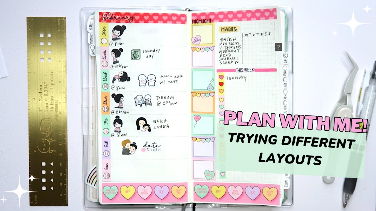 Hobonichi Weeks Plan with Me | Valentine's Day!