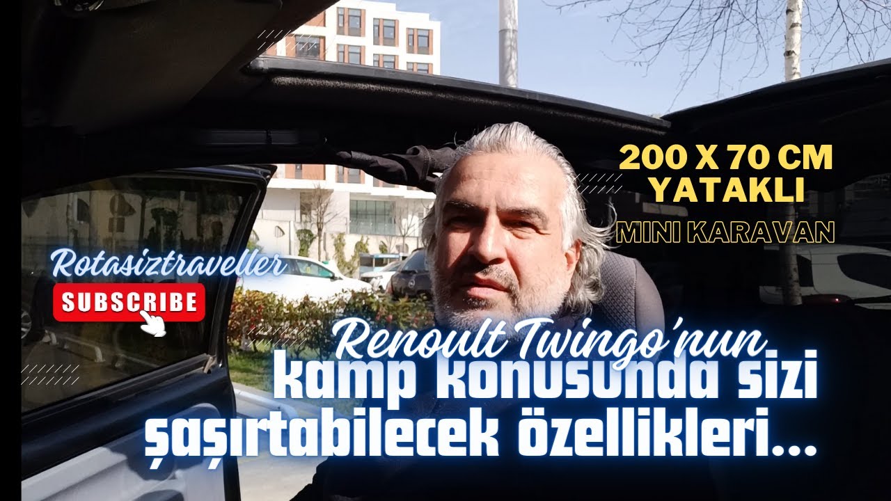 Renault Twingo sizi şaşırtabilecek özellikte bir karavana dönüşebilir mi? 200x70 yataklı minikaravan