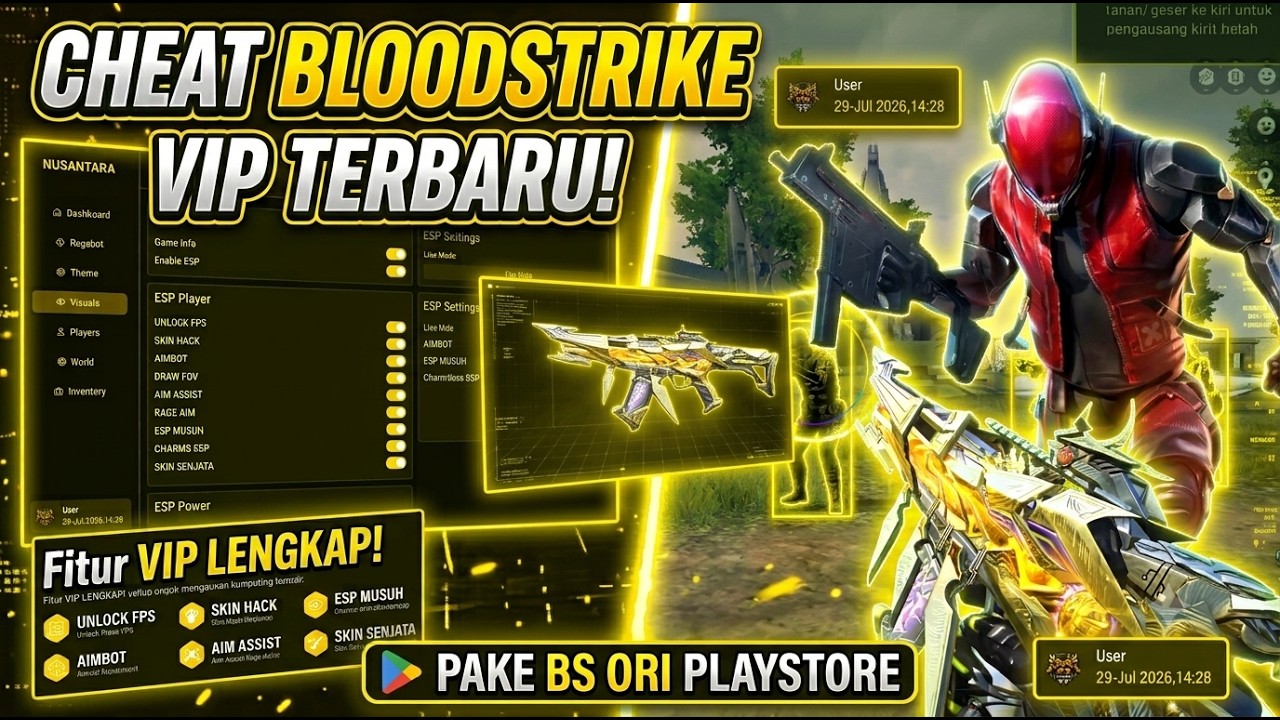 CHEAT VIP MOD MENU BLOODSTRIKE TERBARU 2026 ANTIBAN