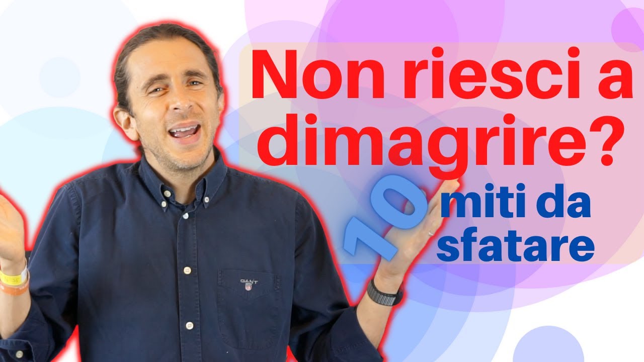 Non riesci a PERDERE PESO? 10 miti da sfatare su sovrappeso e obesità