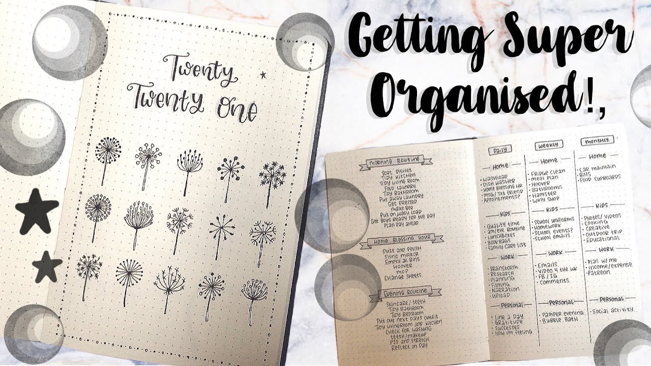 2021 Bullet Journal Set Up