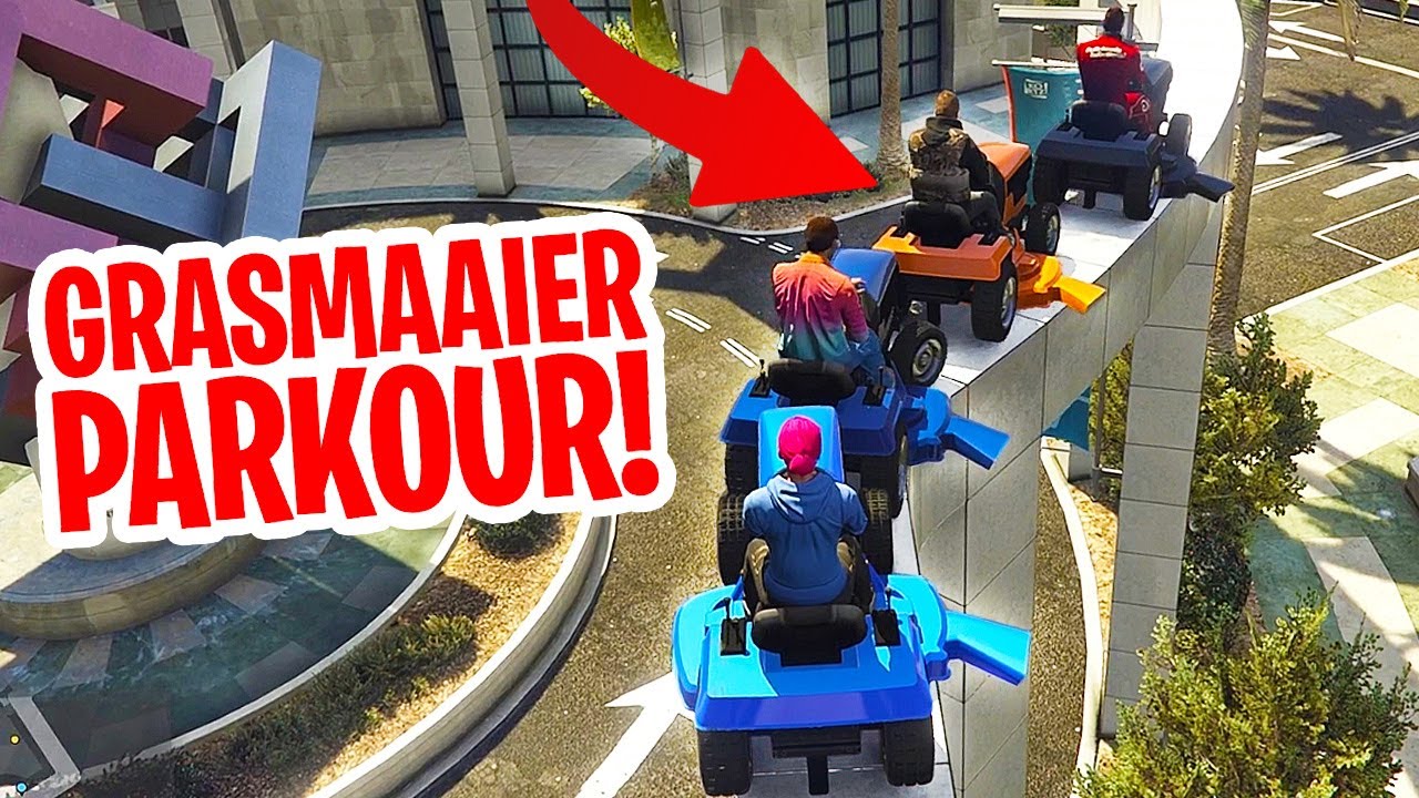PARKOUR OP DE GRASMAAIER IS K*T !!!