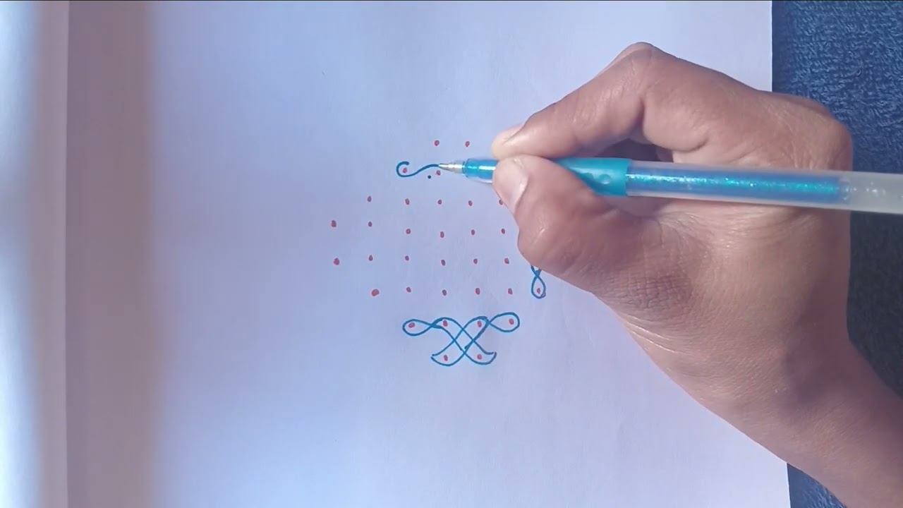 🌺Beautiful and easy kolam 8*2 daily kolam for beginners simple melikela muggu🌺