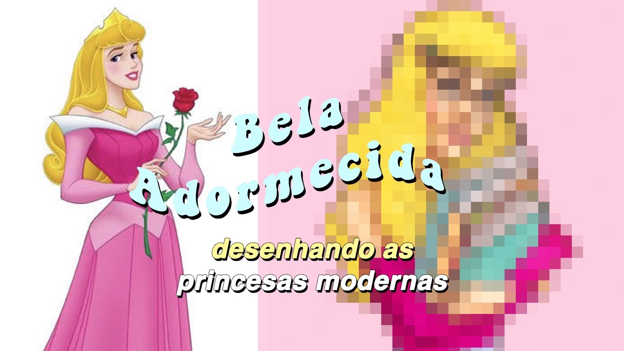 Desenhando princesas da Disney modernas: BELA ADORMECIDA