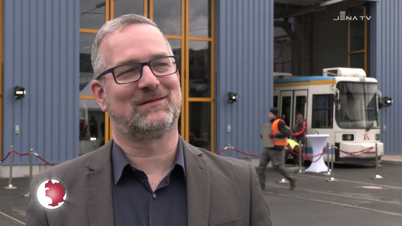 Einweihung Betriebshof Jenaer Nahverkehr (JenaTV-Beitrag, 10.05.)