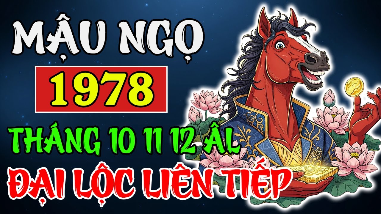 Tuổi Mậu Ngọ 1978 Cuối Năm 2025 | May Mắn Bùng Nổ, Cuộc Sống Sung Mãn Ba Tháng Liền!