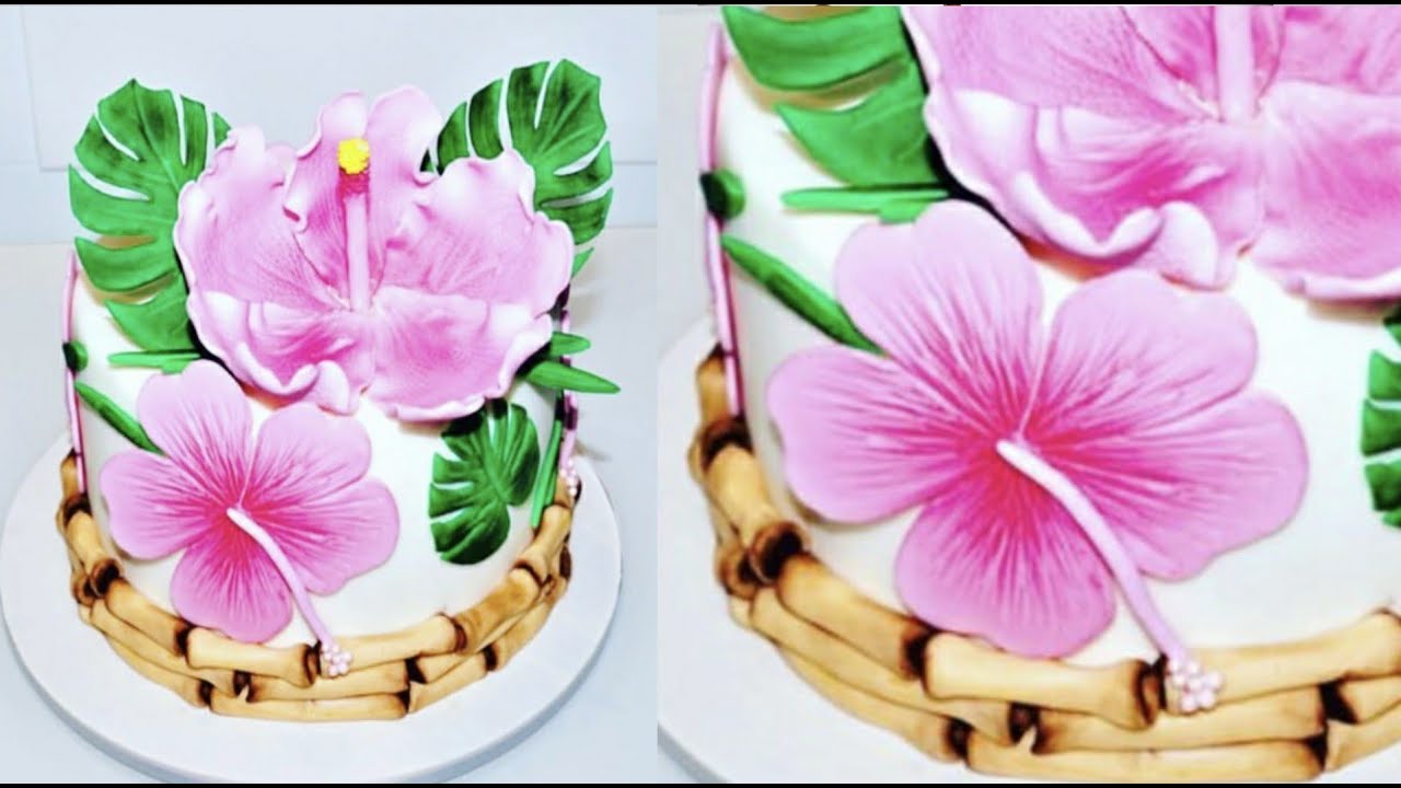 Мастер-классы по украшению тортов | FONDANT гибискус | Sugarella Sweets