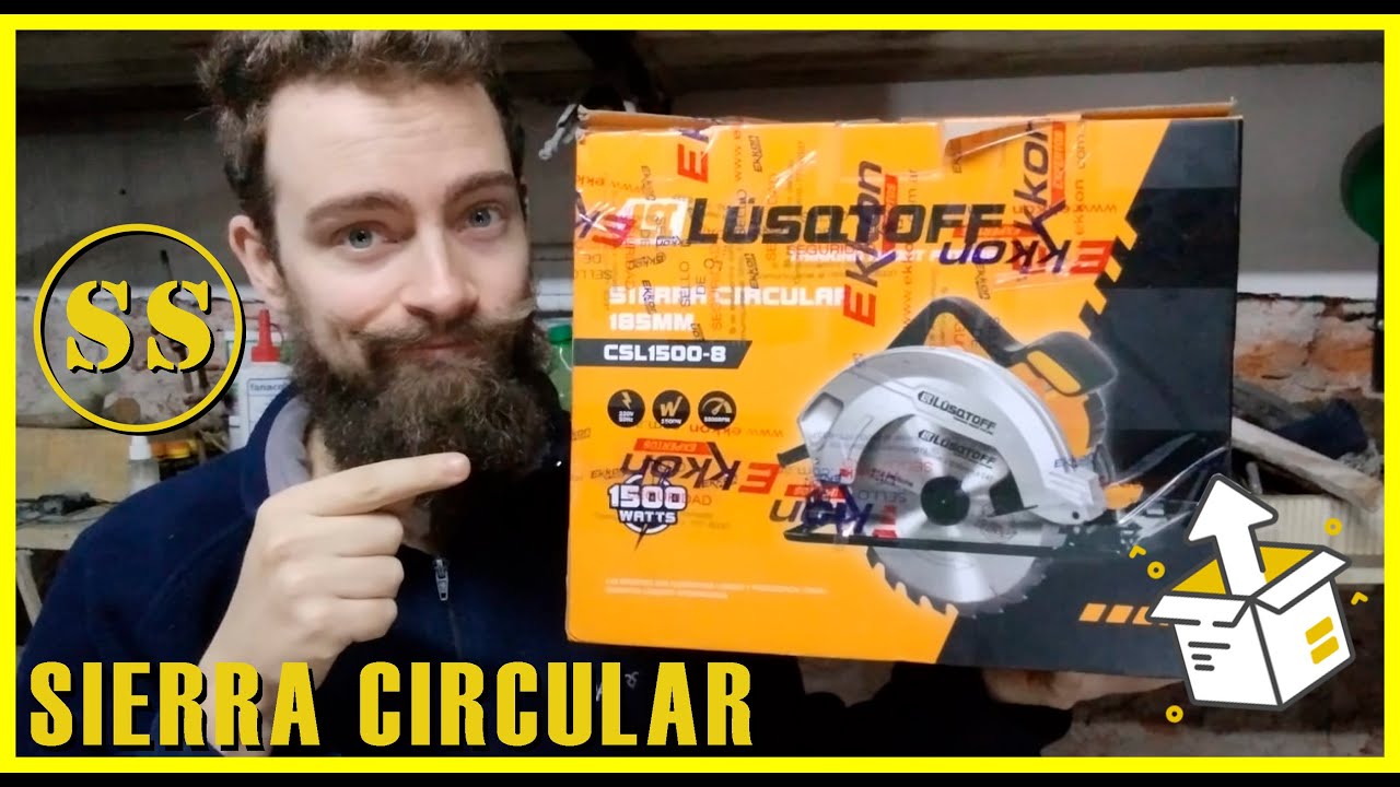 📦 DESEMPAQUETADO y prueba SIERRA CIRCULAR Lüsqtoff (1500W) ⚙️⚙️