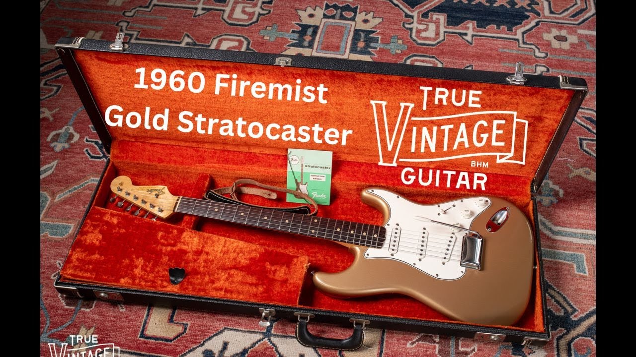 1960 Fender Stratocaster Factory Refinish in '65 to Firemist Gold!